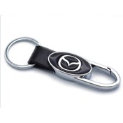 Resim idealaksesuar Mazda Metal Deri Kancalı Anahtarlık Şık Kaliteli Aksesuar Çanta Araba New 