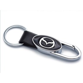 Resim idealaksesuar Mazda Metal Deri Kancalı Anahtarlık Şık Kaliteli Aksesuar Çanta Araba New 