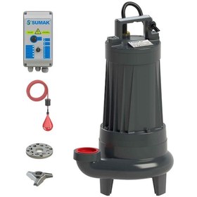 Resim Sumak Sbrt30 2 Bıçaklı Foseptik Dalgıç Pompa Trifaze 380V 3 Hp 