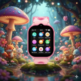 Resim You Watch KN8101 P Akıllı Çocuk Saati 4g Sim Kart Destekli Görüntülü Görüşme Özelliği 