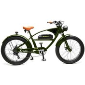 Resim Bisan Rider Elektrikli Bisiklet 26 Fatbike Haki Yeşil Siyah 