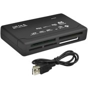 Resim Usb 2.0 Mini Hafıza Kartı Okuyucu, Çok Fonksiyonlu Hepsi Bir Arada Kart Black 