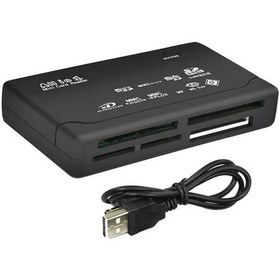 Resim Usb 2.0 Mini Hafıza Kartı Okuyucu, Çok Fonksiyonlu Hepsi Bir Arada Kart Black 