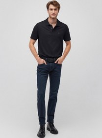 Resim Mavi - Jake Lux Black Puslu Vintage Koyu Mavi Jean Pantolon 0042287868 Koyu Mavi 