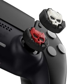 Resim 4 adet Kafatası Silikon Başparmak Tutacakları, Oyun Kumandası Tutacakları, Kumanda Tutacakları, Oyun Aksesuarları, PS5/PS4/Xbox ve Switch Pro ile Uyumlu - Rahat Joystick Kapakları, Kaymaz Koruyucu Kapaklar, Tatil Hediyeleri, Arkadaşlar İçin Hediyeler 