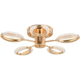 Resim İstanbul Avize Zeus Plafonyer Tavan Gold 5'li Kumandalı 3 Renk Led Lüx Modern Ledli Avize Gold 