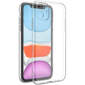 Resim Case 4U Apple iPhone 11 Kılıf Kamera Korumalı Yumuşak Şeffaf Ince Süper Silikon 