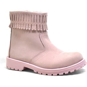 Resim Raker Chiron Hakiki Deri Pembe Fermuarlı Kız Çocuk Bot Çizme Pembe 