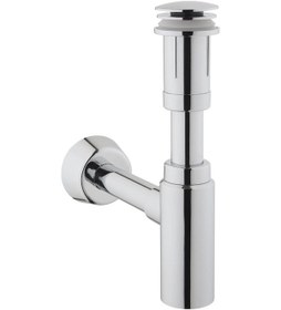 Resim Artema Lavabo Sifon Seti (T Tipi) Pvc Üzeri Krom Kaplama A45154 Krom 