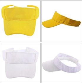 Resim Shopiolog Unisex Uv Koruyucu Sporcu Plaj Vizör Şapka 2 Li Set 