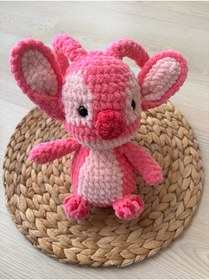 Resim lionworkshopp Amigurumi angel tamamen organik yumuşak oyuncak 