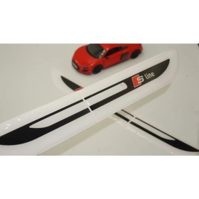 Resim DK Tuning Audi Q2 S Line Logo Yan Çamurluk 3m 3D Damla Silikon Yeni Nesil Logo Amblem 