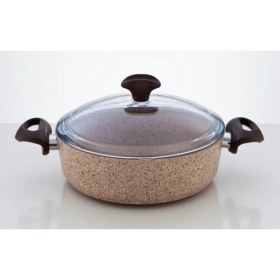 Resim Falez Creamy Granit Karnıyarık Tencere 30 Cm 