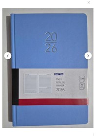 Resim Gıpta 2026 Ciltli Sert Kapak Günlük Ajanda 17x24 Cm Açık Mavi 