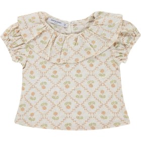 Resim Pierre Cardin Büyük Bebe Yaka Empirme 6-18 Ay Gömlek - Ekru - Ekru / 9-12 Ay 