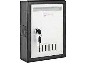 Resim Sgs 332 Plastik Posta Kutusu Kırılmaz Gövde Krom Mandallı Kilit 2 Anahtarlı Güvenli Tasarım 