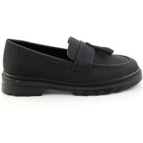 Resim Siyah Kadın Loafer Ayakkabı K01536105137 Siyah 