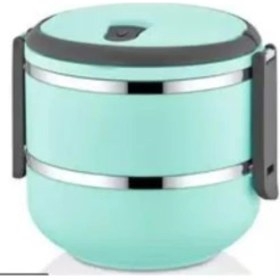 Resim Freshbox 2 Li Mandallı Sefer Tası Çelik Yemek Termosu Turkuaz Turkuaz 2 