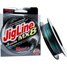 Resim Momoi Jigline Mx8 0.23mm 300mt. Multicolor İp Misina 