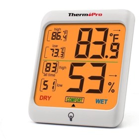 Resim ThermoPro Tp53 Termometre Iç Mekan Dijital Sıcaklık Ve Nem Ölçer 