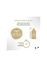 Resim Polisan Akrilik Krem Sprey Boya 400 ml - RAL 1015 