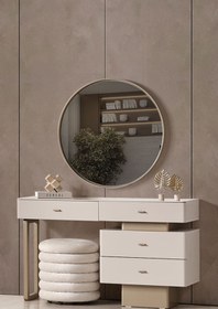 Resim Eymense Silvar Aynalı Puflu Şifonyer 