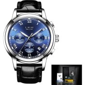 Resim Hanyang L Gümüş Mavi Lıge Yeni Erkekler Izle Üst Marka Lüks Spor Kuvars Erkek Saatler Tam Çelik Su Geçirmez Kronograf Kol Saati Erkekler Relogio Masculin (Yurt Dışından) 