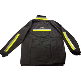 Resim PeraPelis Suprex Pvc Kurye Yağmurluk Siyah Takım XL 