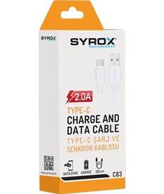 Resim Syrox C83 2.0a Type-c Eco Şarj & Data Kablosu 