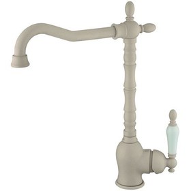 Resim Gpd Tek Gövde Eviye Bataryası Retro Krem Granit Renk Mte180-Kg 