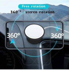 Resim İphone 12 İçin Manyetik 360 Dönebilen Araç Telefonu Tutucu Araç Havalandırma Standı Ve Şarj Aleti Standı - 