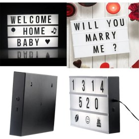 Resim A4 LED Işıklı Yazı Panosu 