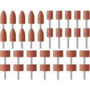 Resim Sourcingasia 42 Parça Taşlama Taşı Seti, 1/8 Inç Şaftlı, Taşlama Taşlarının Parlatılması Için (Yurt Dışından) 