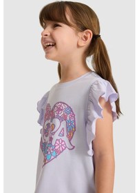 Resim U.s. Polo Assn. Kız Çocuk Lila Tişört 50325657-vr034 