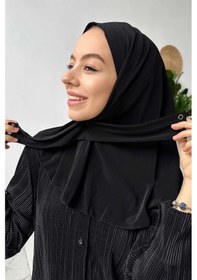 Resim Kahijab Çıtçıtlı Bone - Siyah - Standart Siyah 