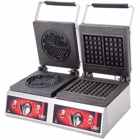 Resim DRN Ikili Kare Yonca Waffle Makinesi Elektrikli 54x40x30 Cm 