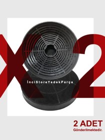 Resim Ankastre Davlumbaz Aspiratör Ade 606 2B Yatık Karbon Filtre 165732003 