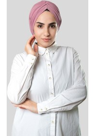 Resim Hürrem Bone Gül Kurusu Drapeli Salaş Tesettür Bone Sandy Büzgülü 2315 18 Gülkurusu 