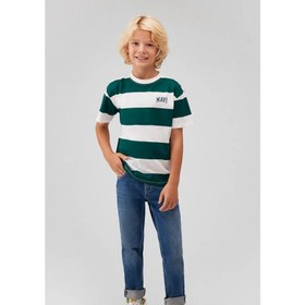 Resim Mavi Logo Baskılı Erkek Çocuk T-shirt M6610183-88060 