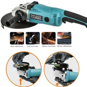 Resim Prohummer PH-206 Büyük Spiral Avuç Taşlama Makinesi 230 MM 