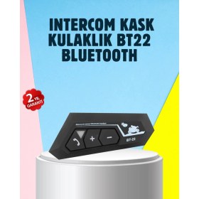 Resim Eco Lounge BT22 Motosiklet Kask Içi Bluetooth Kulaklık Interkom Destekli 