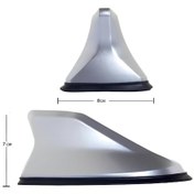 Resim Alia Uyumlu Köpek Balığı Balık Sırtı Shark Anten Gri 