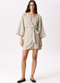 Resim Muna Kimono - İndigo/Antik Mor / 2 (L-XL) 