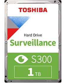 Resim Toshiba S300 Surveillance HDWV110UZSVA 1 TB 5400 Rpm 64 MB Sata3 3.5" 7/24 Güvenlik Harddisk Toshiba