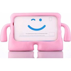 Resim iPad Uyumlu Pro 7. Nesil 10.5" İnç Uyumlu Kılıf Standlı ve Tutma Kollu Yumuşak Silikon Çocuk Tablet Kılıfı 