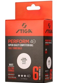 Resim Stiga Table Tenis Ball Perform Masa Tenisi Pinpon Topu Beyaz 6lı 1113-2110-06 