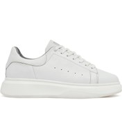 Resim Derimod Erkek Beyaz Bağcıklı Kalın Tabanlı Deri Sneaker,Kışlık Spor Ayakkabı 25WFD675318 