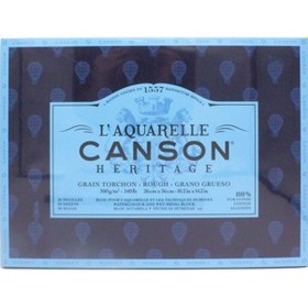 Resim Canson Laquarelle Heritage Sulu Boya Blok 300G 12 Yp Rough 26X36 
