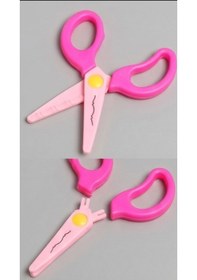 Resim Şekilli Makas Plastik 6 Uçlu Değişebilen Desenli Tırtıklı Makas 