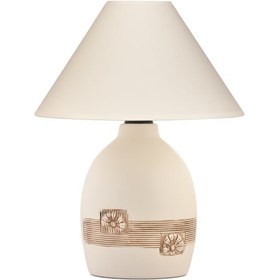 Resim Menekşe Seramik Krem Abajur Diğer 